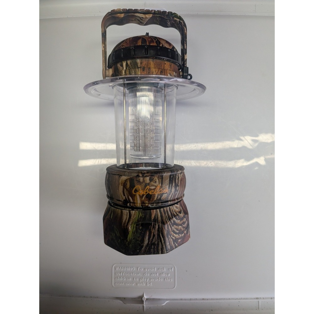 Cabelas LED Seclusion 3D Camp Lantern Camouflage 24 Bright LED Lamp